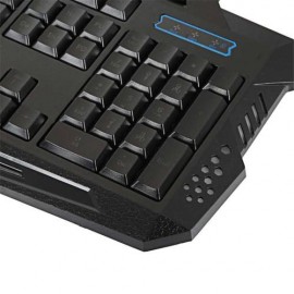 LED Backlit Wired Gaming Crack Keyboard Gaming Keyboard